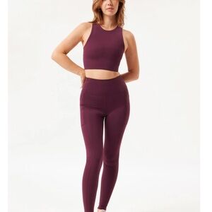 Girlfriend Collective Compression Leggings Plum Size S